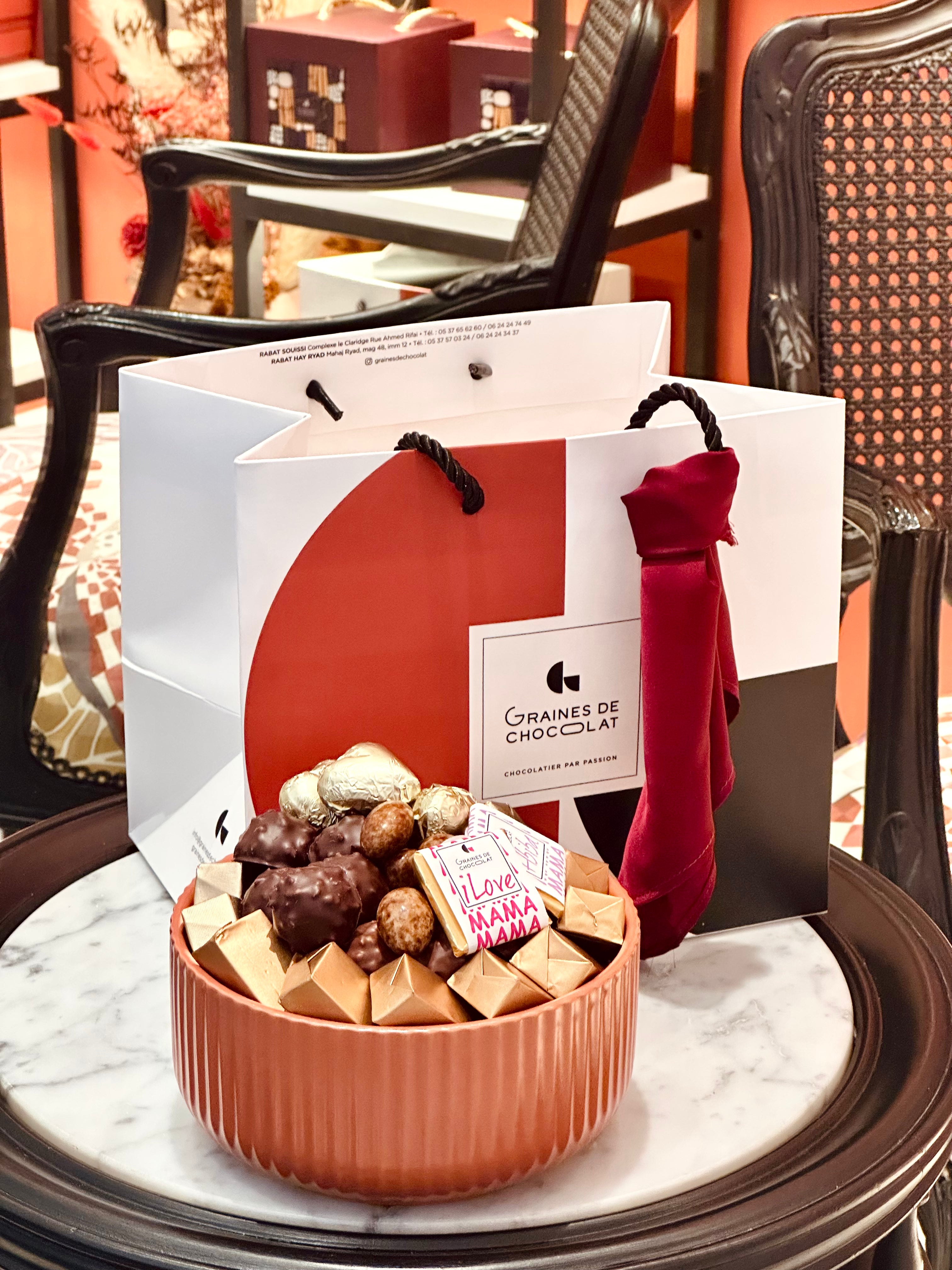 Coupelle en céramique - Chocolat Fête des mères