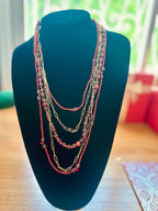 Sautoir corail
