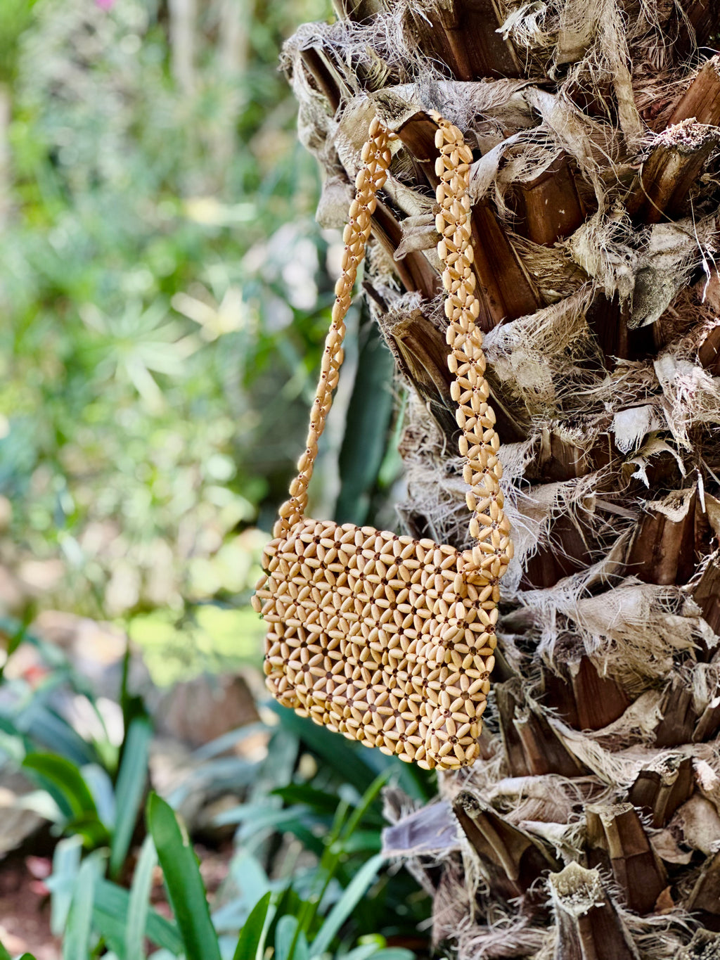Sac à perles en bois